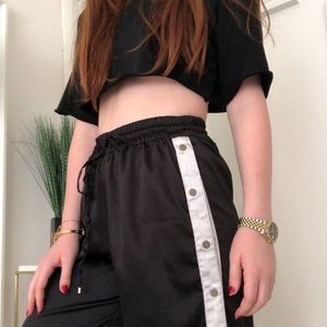 Trendy black pants